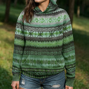 Sola | Timeless Pattern Hoodie - Green
