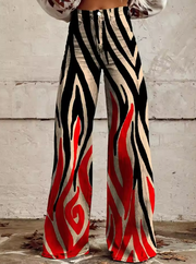 RED | Boho Vintage Pants