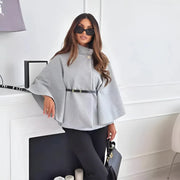 Elun | Chic Butterfly Jacket with Belt - Grey