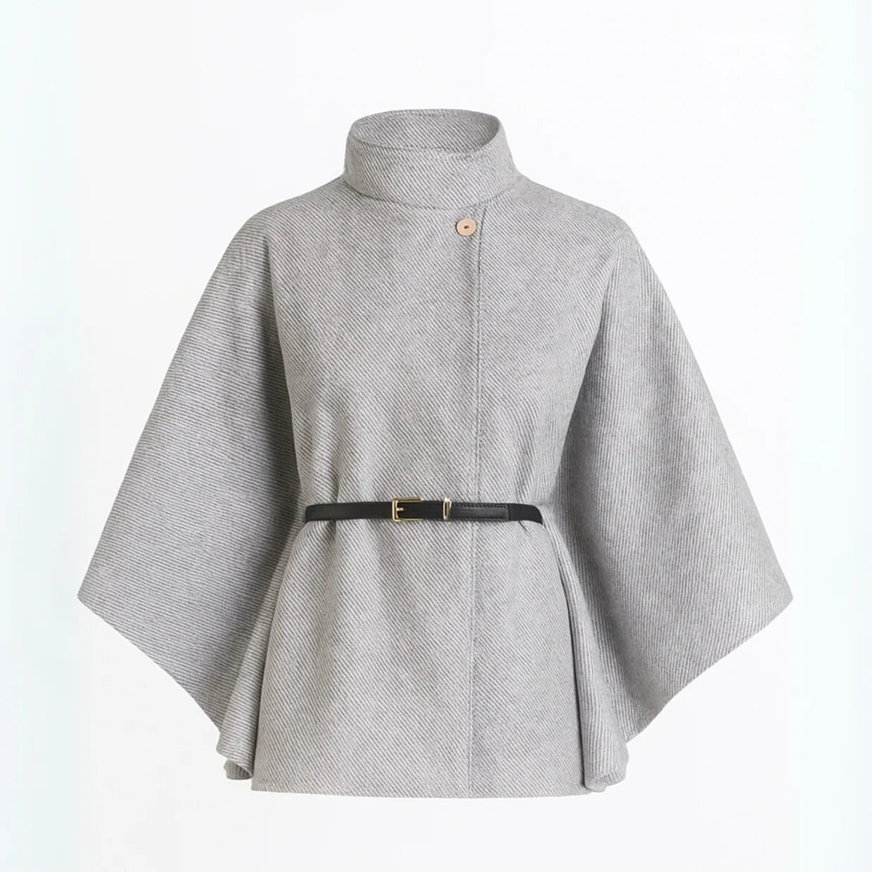 Elun | Chic Butterfly Jacket with Belt - Grey