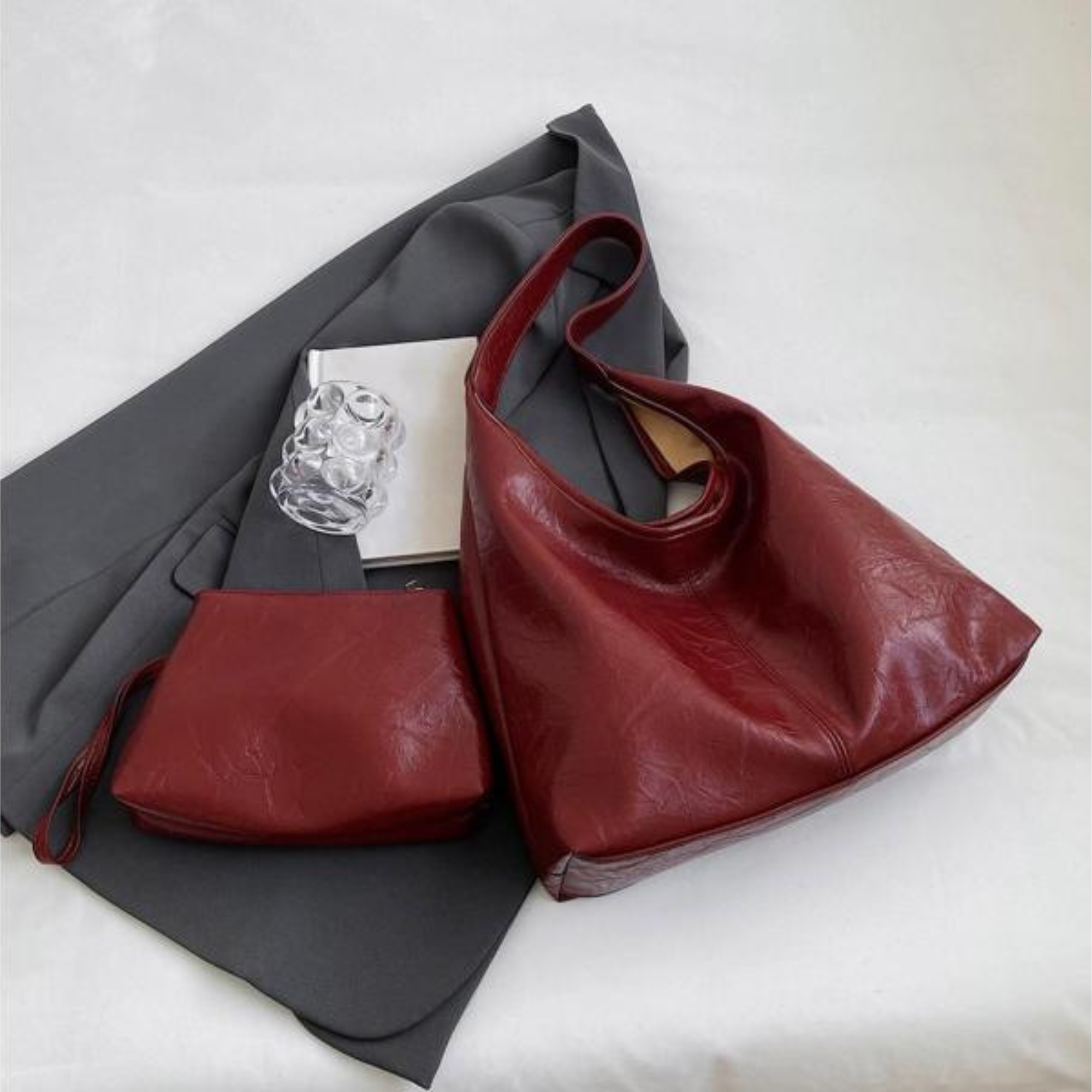 Sabine | Distressed Leather Tote