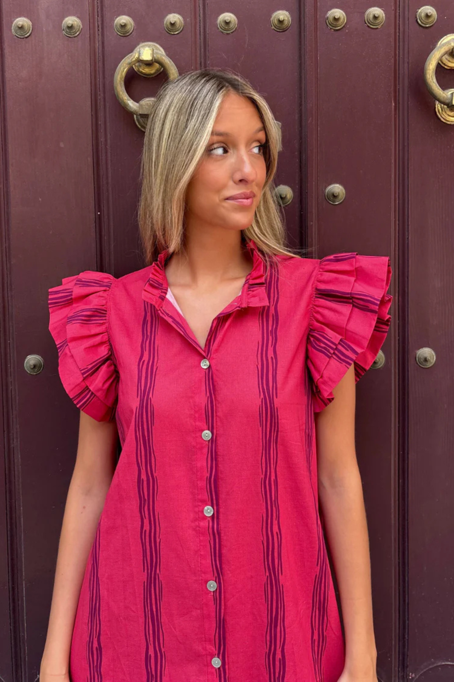 Pamela | Midi Button Dress