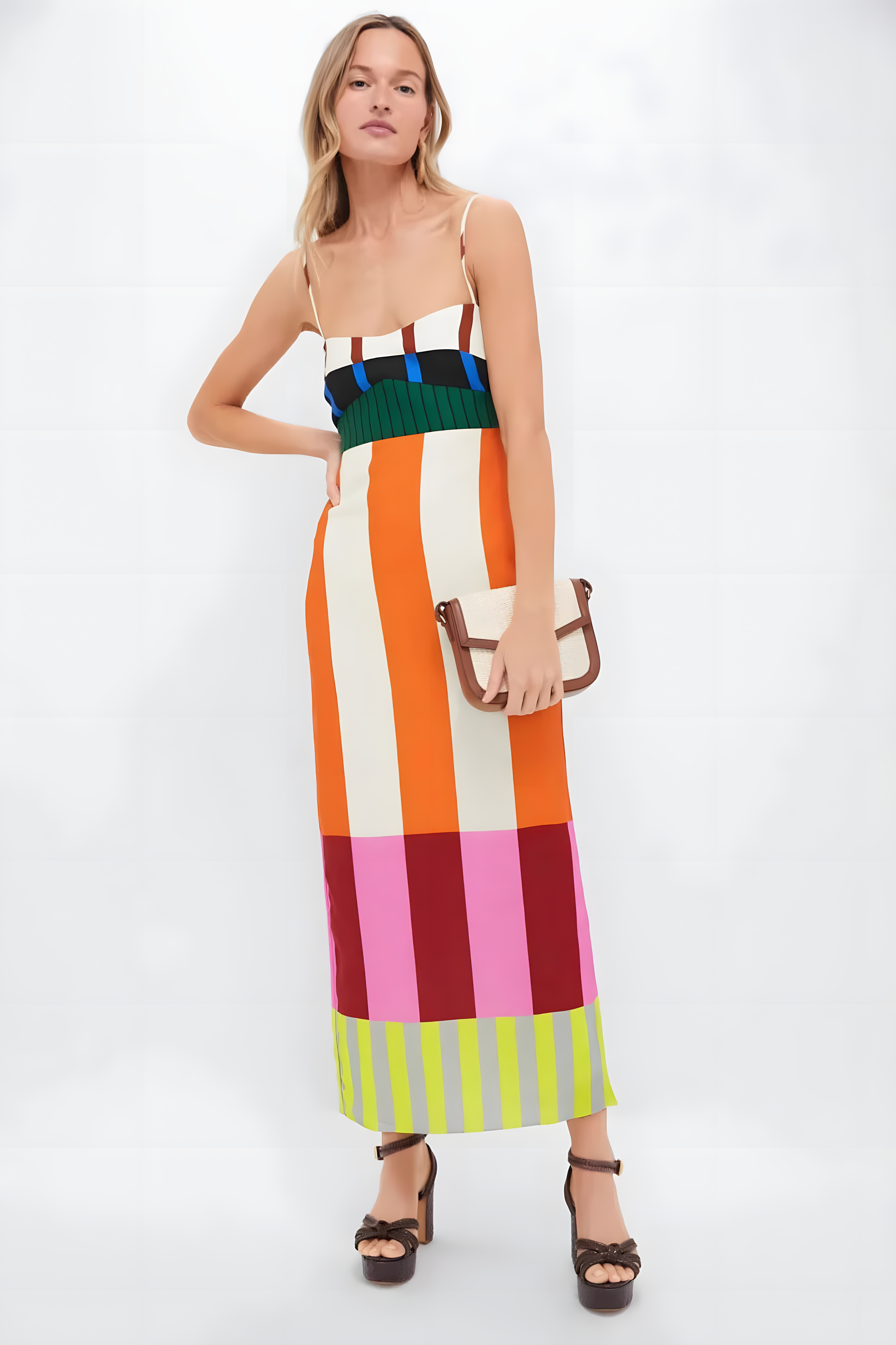 Adeline | Striped Maxi Dress