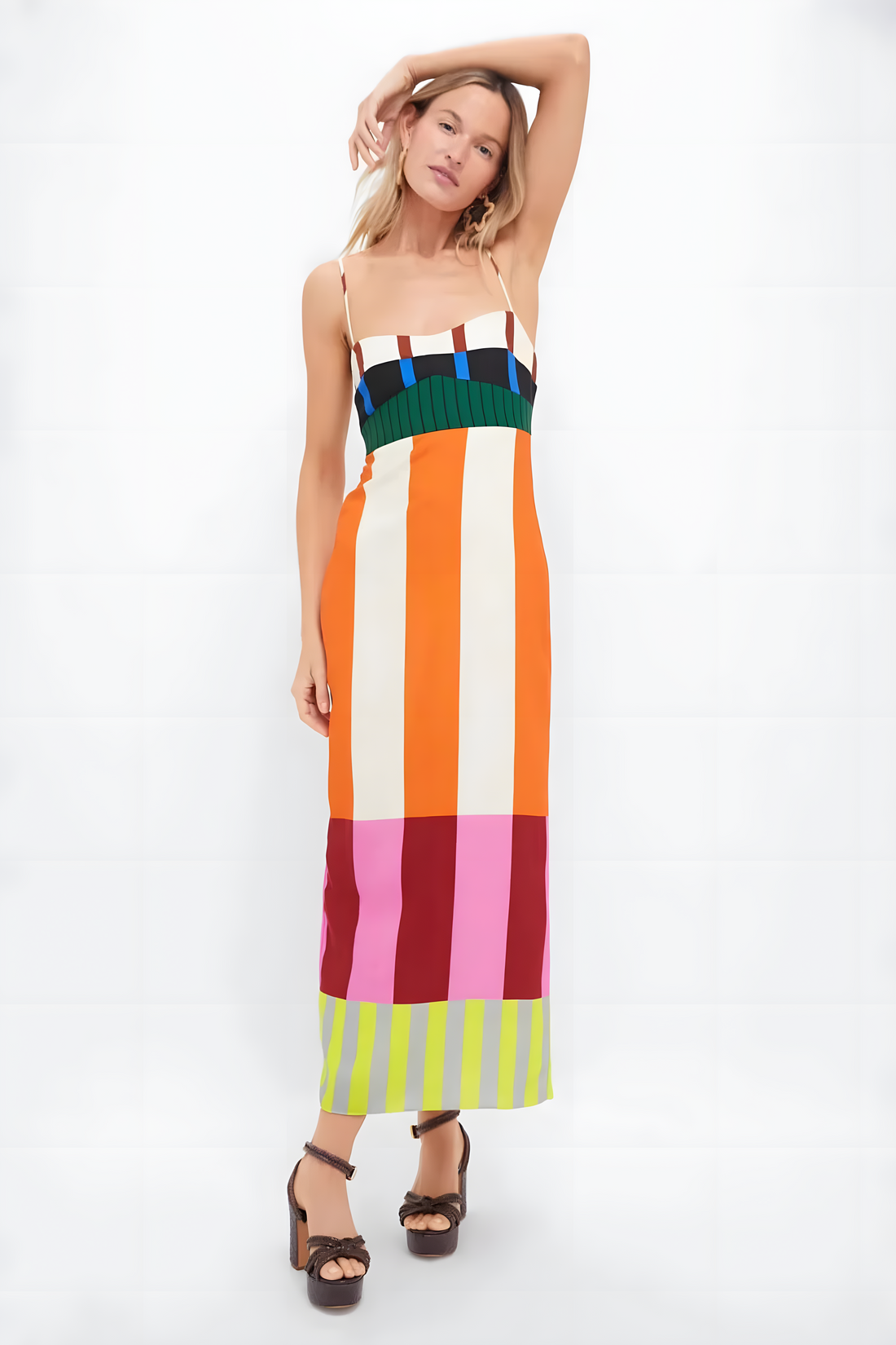 Adeline | Striped Maxi Dress
