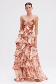 Chloe | Ruffled Midi Dress