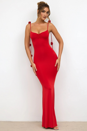 Daisy | Bloomed Elegance Gown - Red
