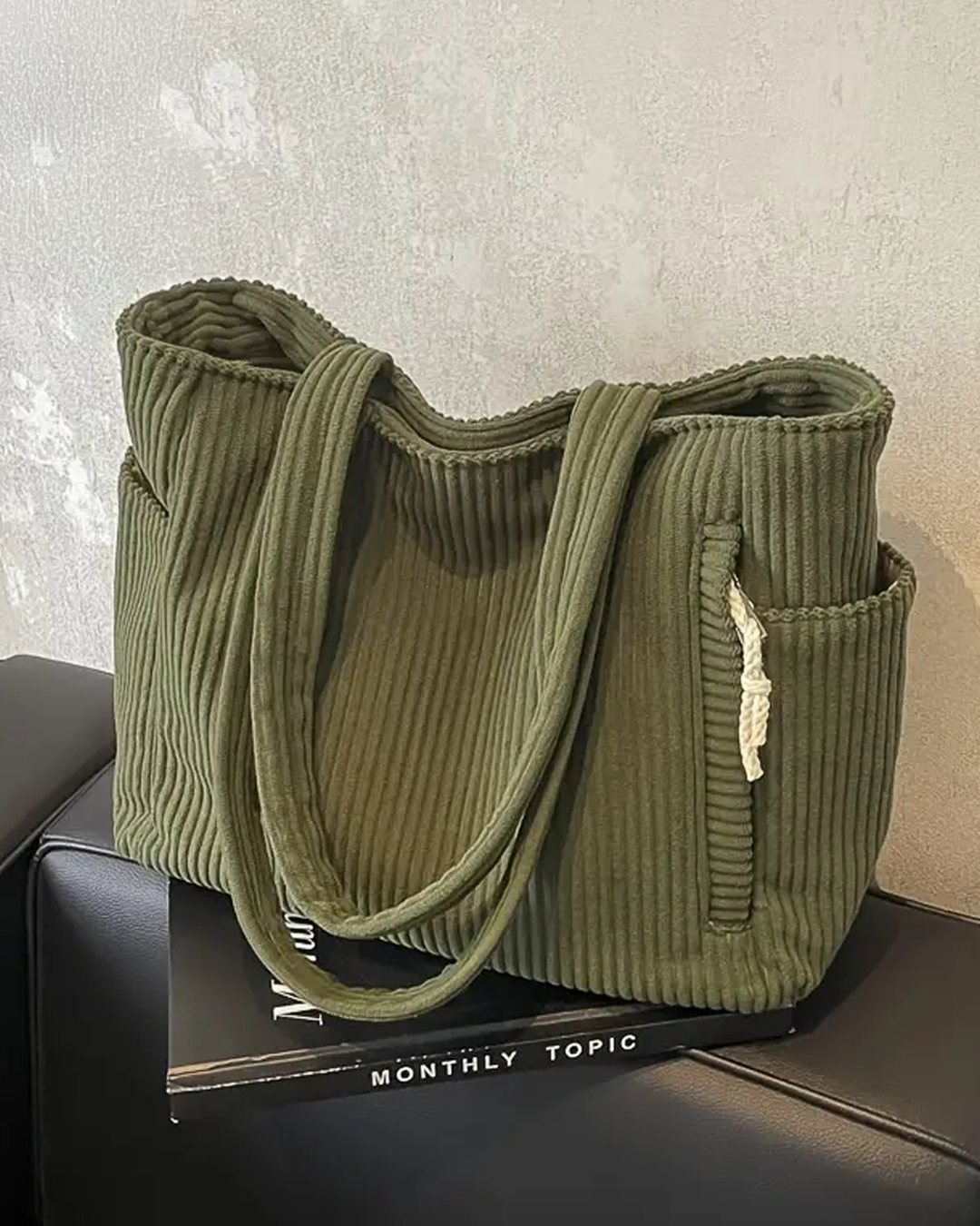 Gemma | Corduroy Tote Bag