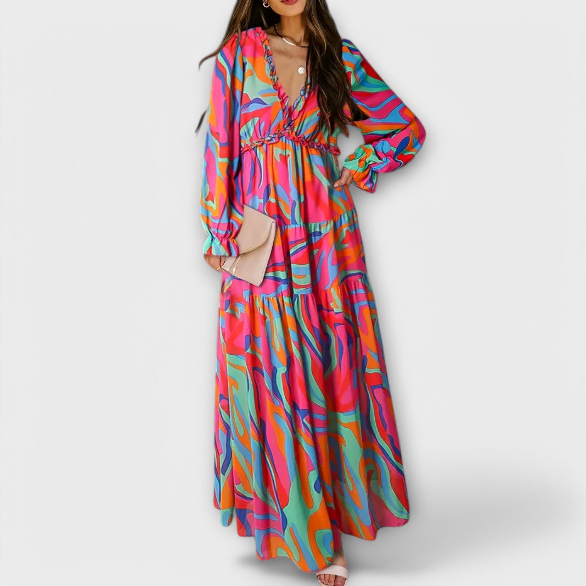 Rosalie | Elegant Floral Maxi Dress