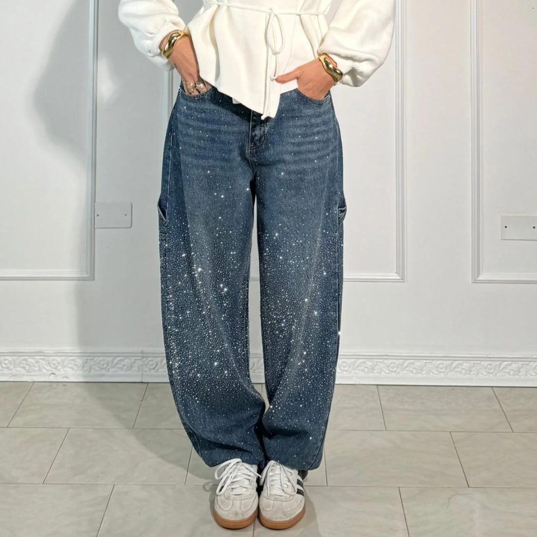 Kendal | Casual Jeans with Sparkling Rhinestones