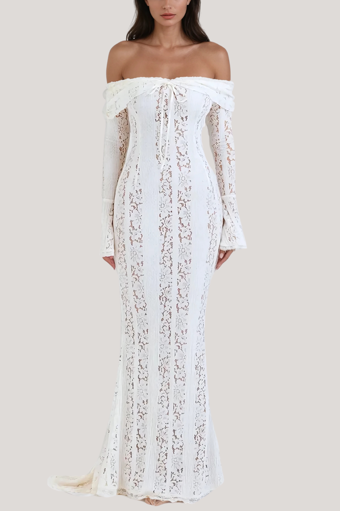 Lana | Off-Shoulder Lace Maxi Dress