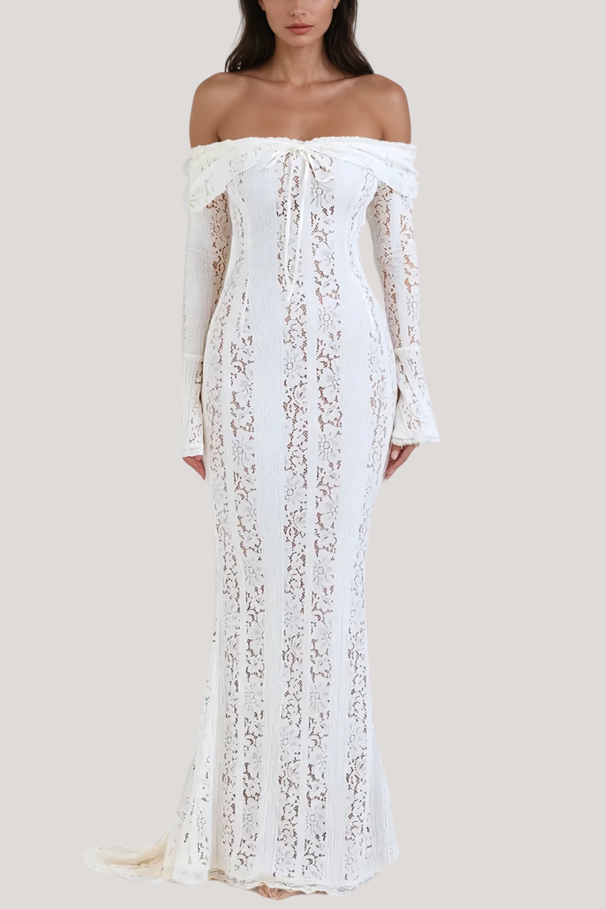 Lana | Off-Shoulder Lace Maxi Dress