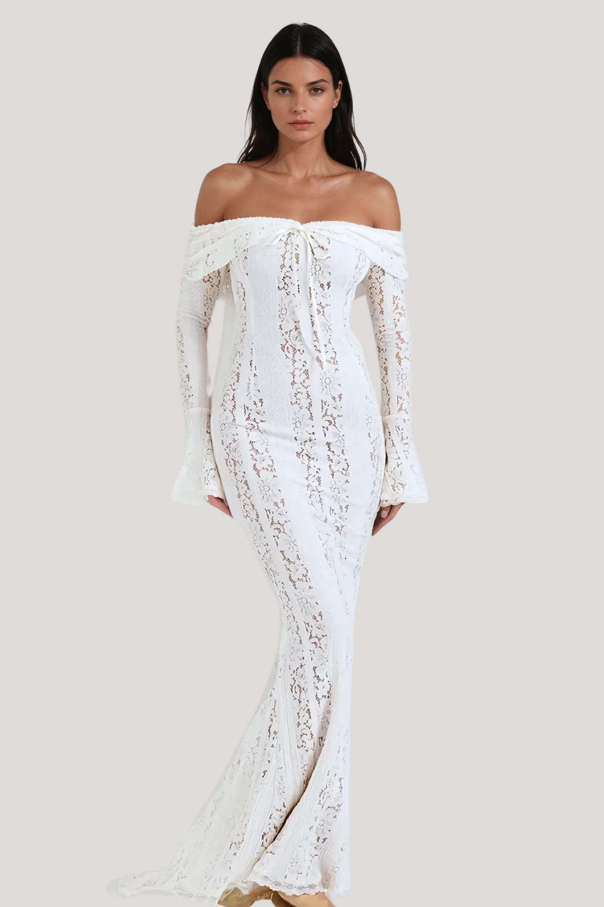 Lana | Off-Shoulder Lace Maxi Dress