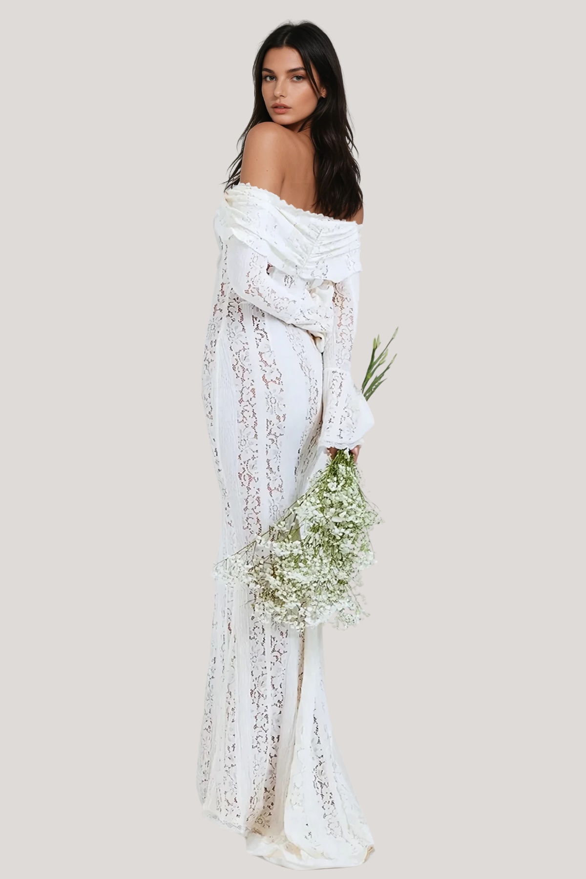 Lana | Off-Shoulder Lace Maxi Dress