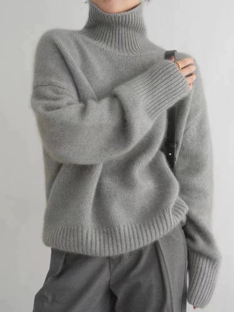 Milena - Comfortable Turtleneck Sweater