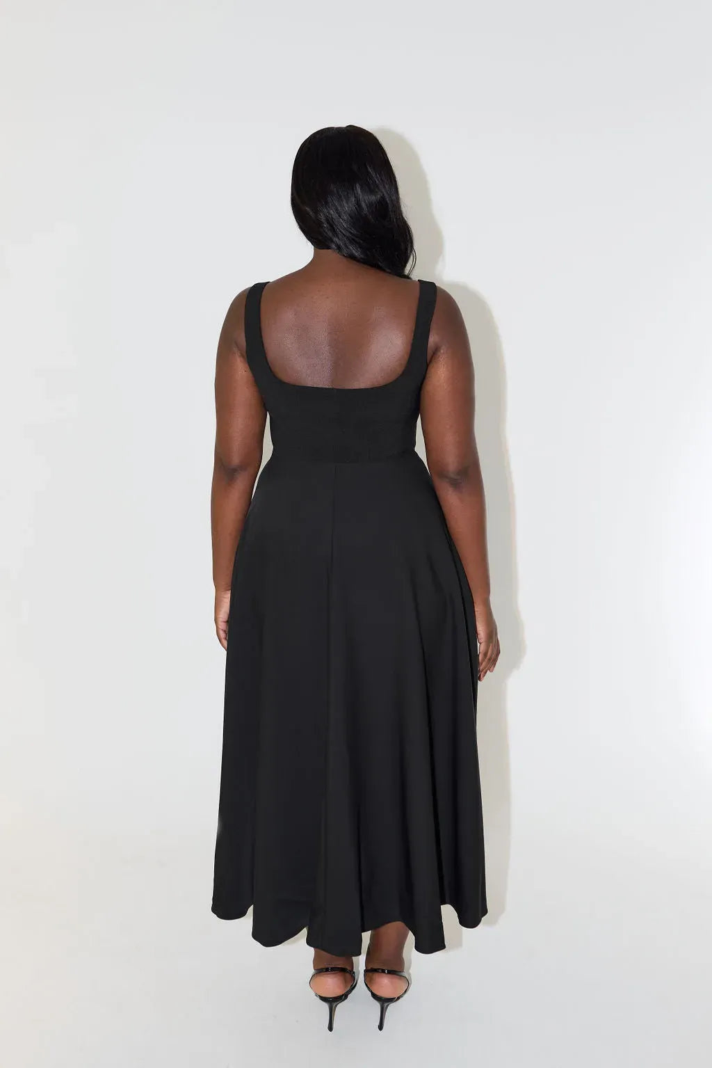 Yade | High-Waisted Midi Dress