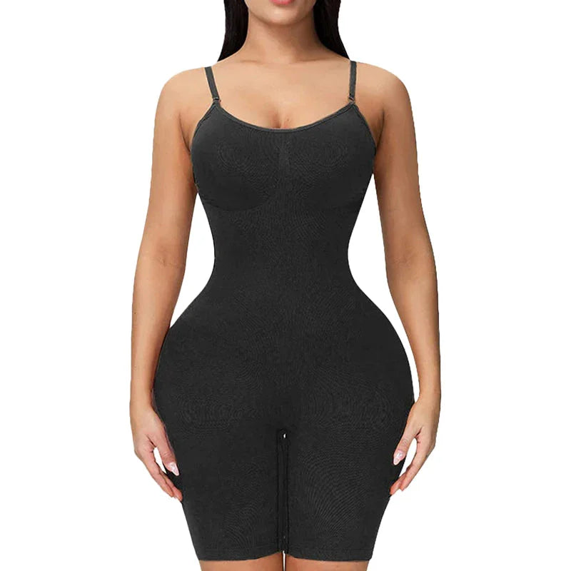Silky Seamless Full Bodysuit Shapewear for Women Tummy Control Bodysuit Hip Lifting Butt Lifter Body Shaper Shorts