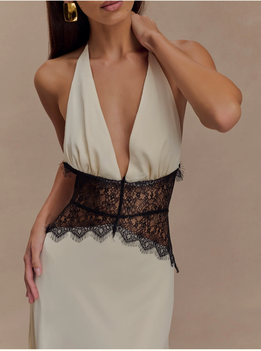 Lucy | Lace & Satin Dress