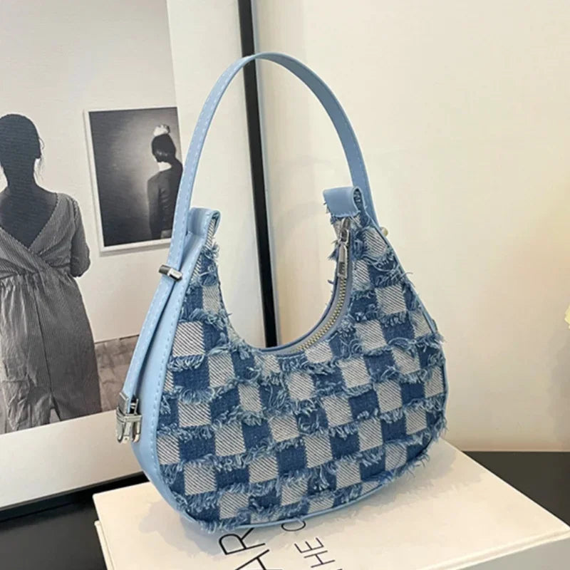 Brisa - Check Textured Handbag
