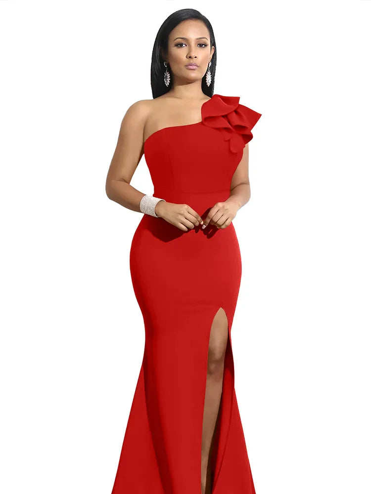 Amara | One-Shoulder Evening Gown