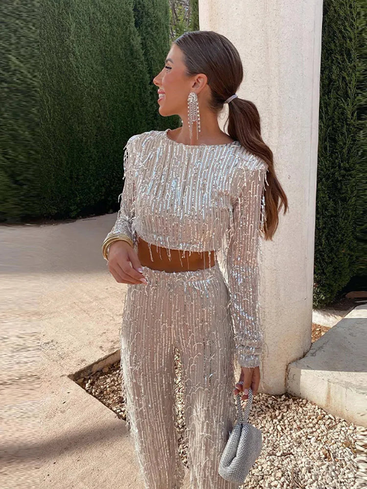 Izarah - Glistening Embellished Set
