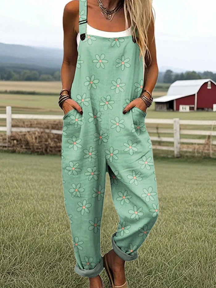 Vintage Floral Jumpsuit