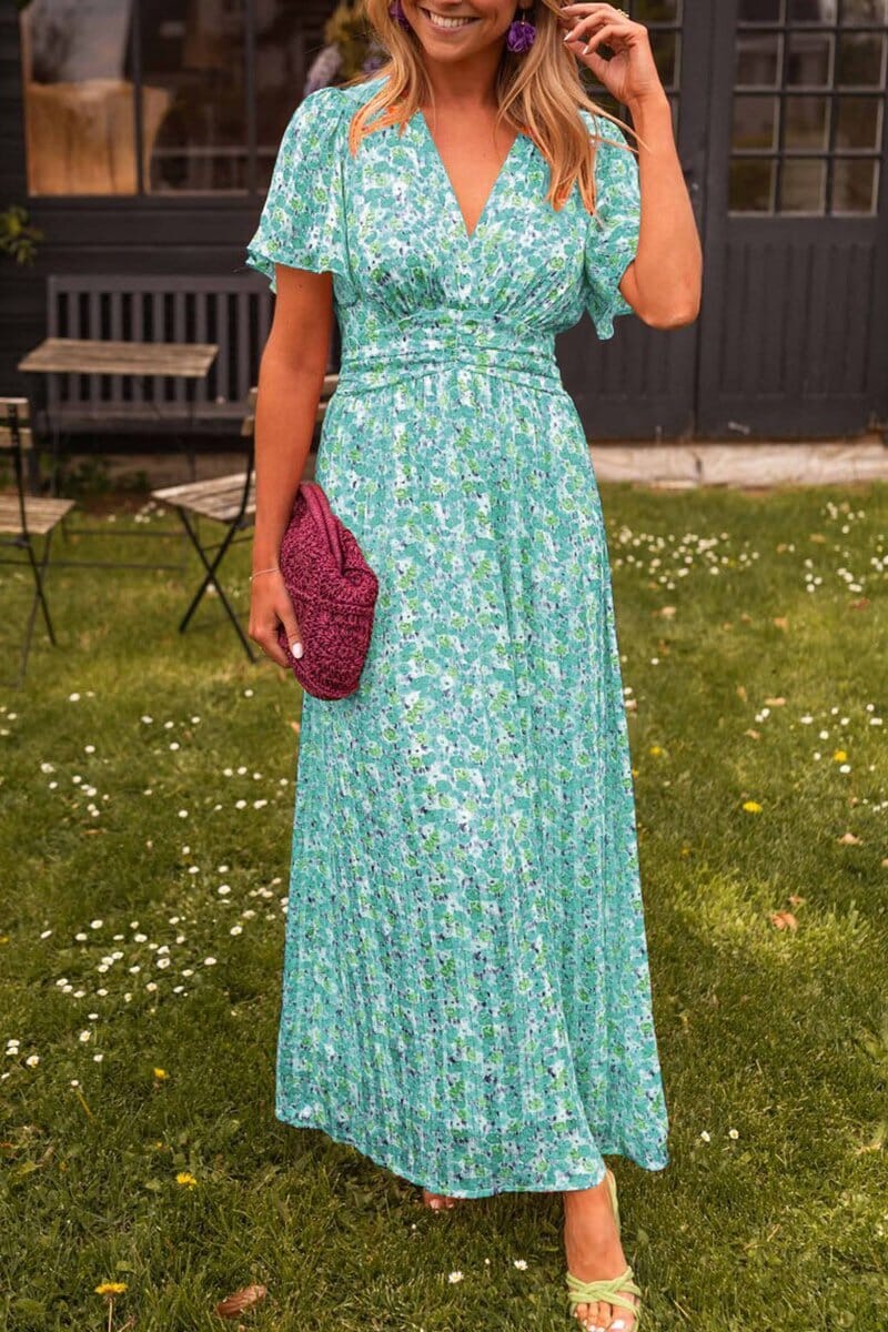 Diana | Elegant V-Neck Maxi Dress