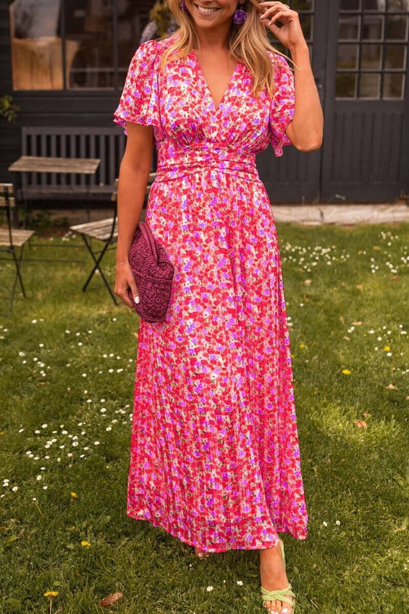 Diana | Elegant V-Neck Maxi Dress