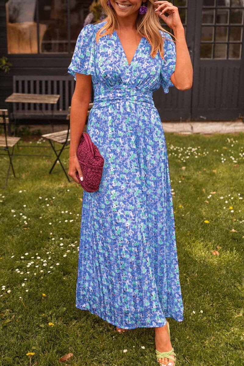 Diana | Elegant V-Neck Maxi Dress