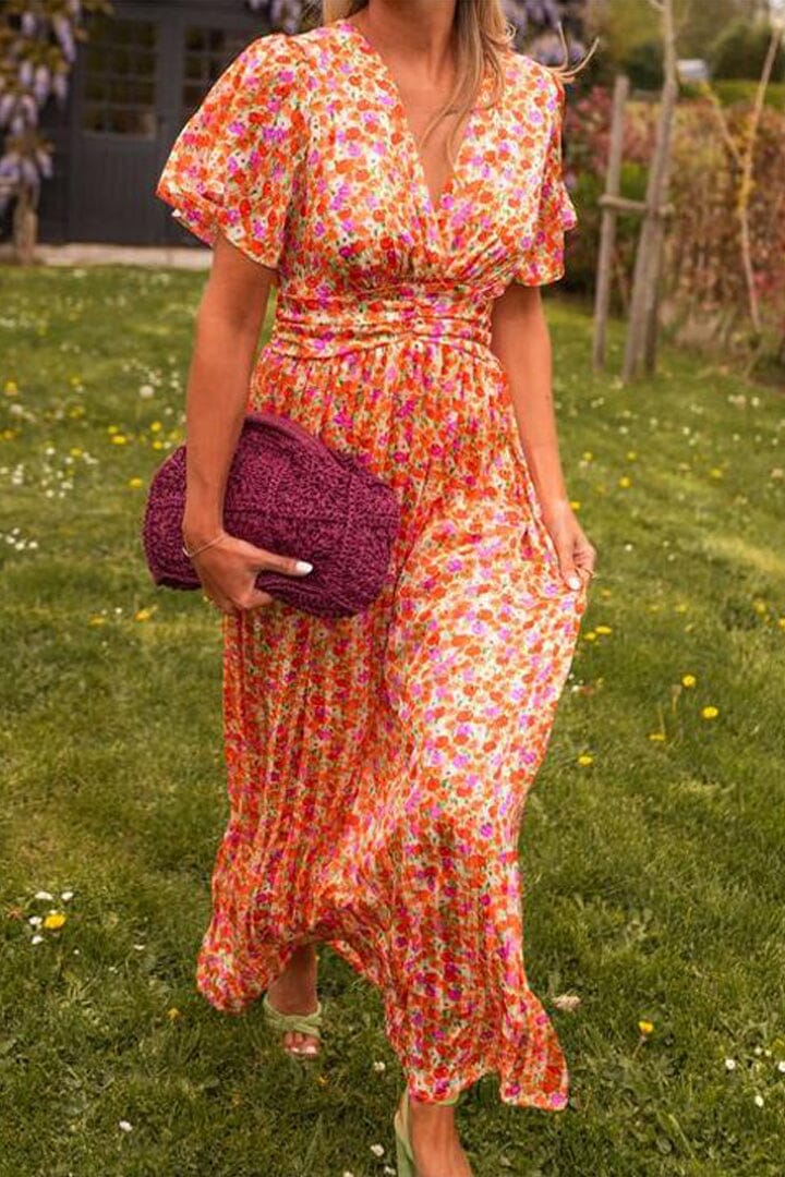 Diana | Elegant V-Neck Maxi Dress