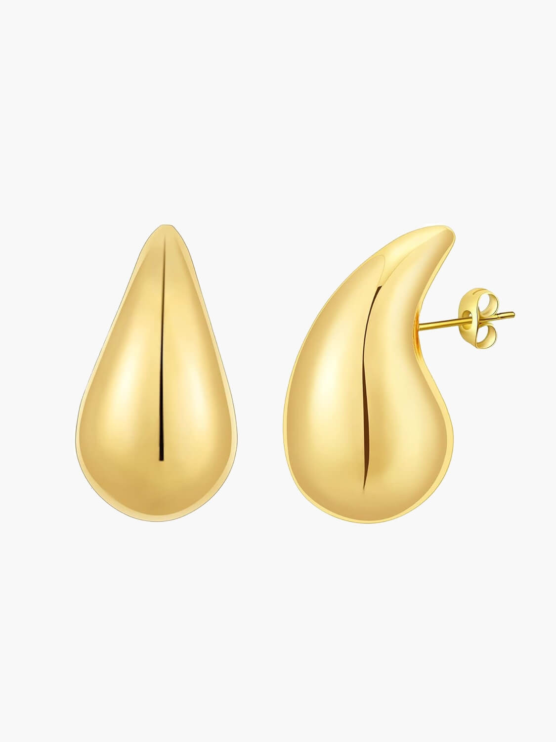 Mireille - 14k Gold Pleated Earrings
