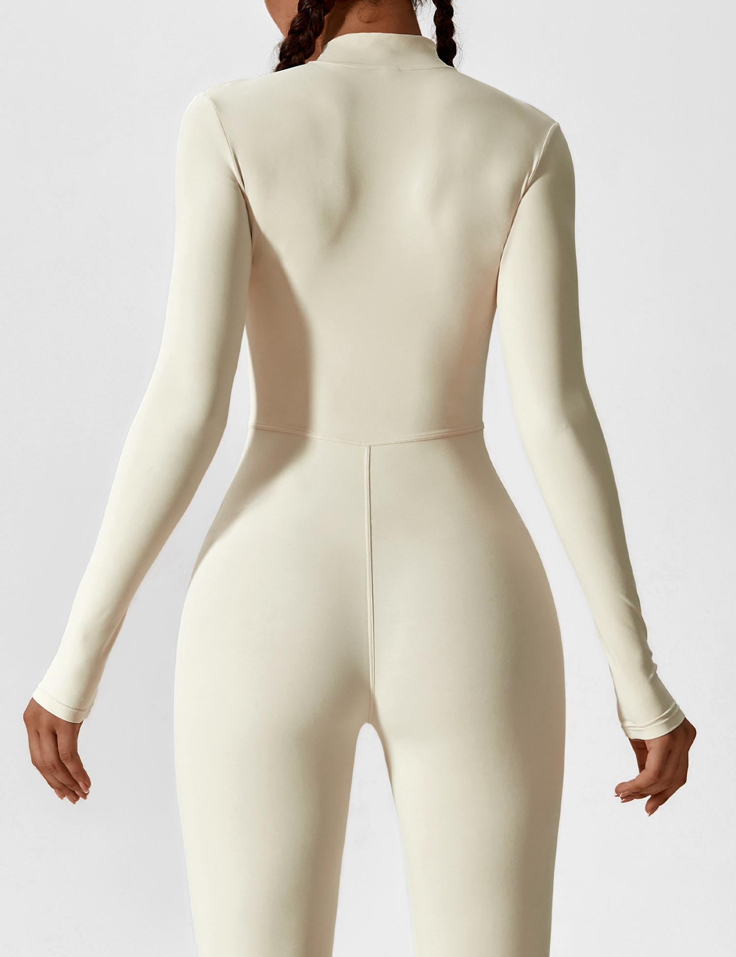 Yeoreo Belle Fleece Long Sleeve Zipper Jumpsuit